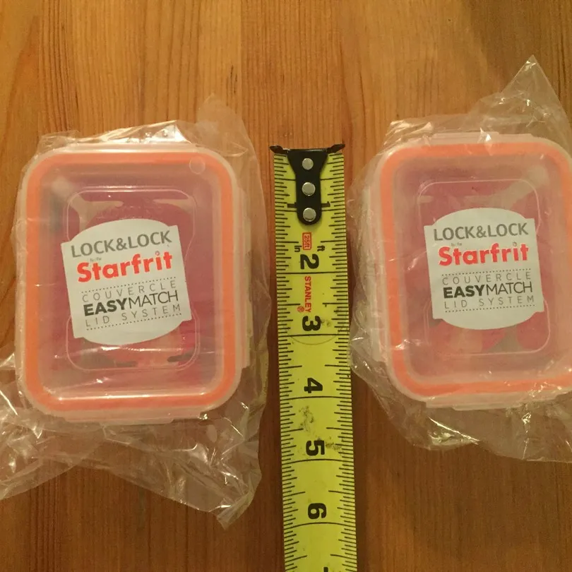 😺Set Of 2 Starfrit Containers (small -170 ml) photo 1
