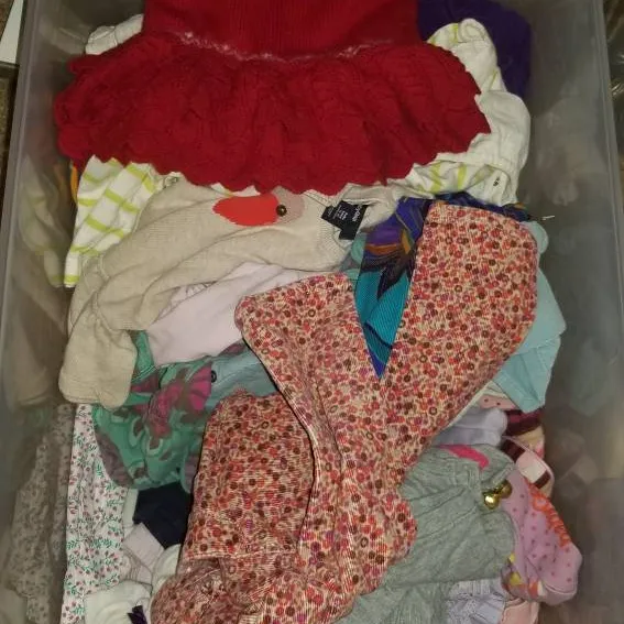 Box Of Baby Girl Clothes photo 1