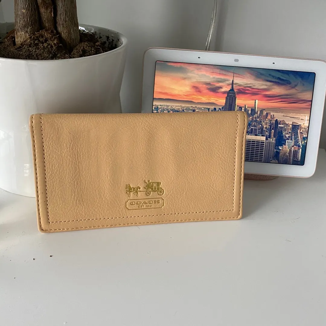 Coach Leather Chequebook Wallet photo 1