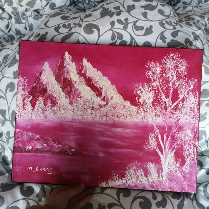 Pink Nature Painting photo 1