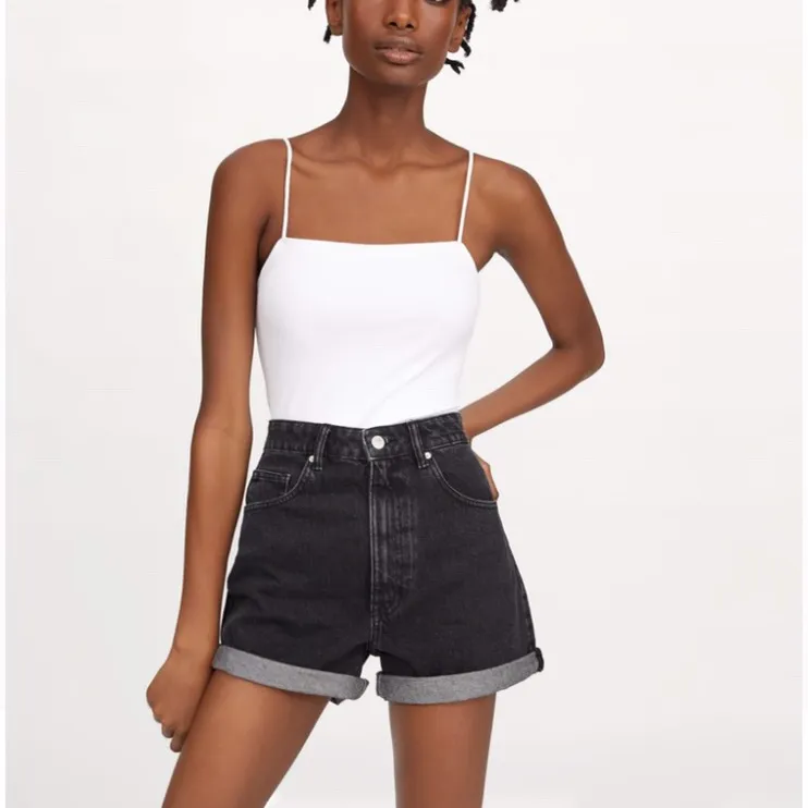 Zara High waisted Denim Shorts (fits Size 25) photo 1