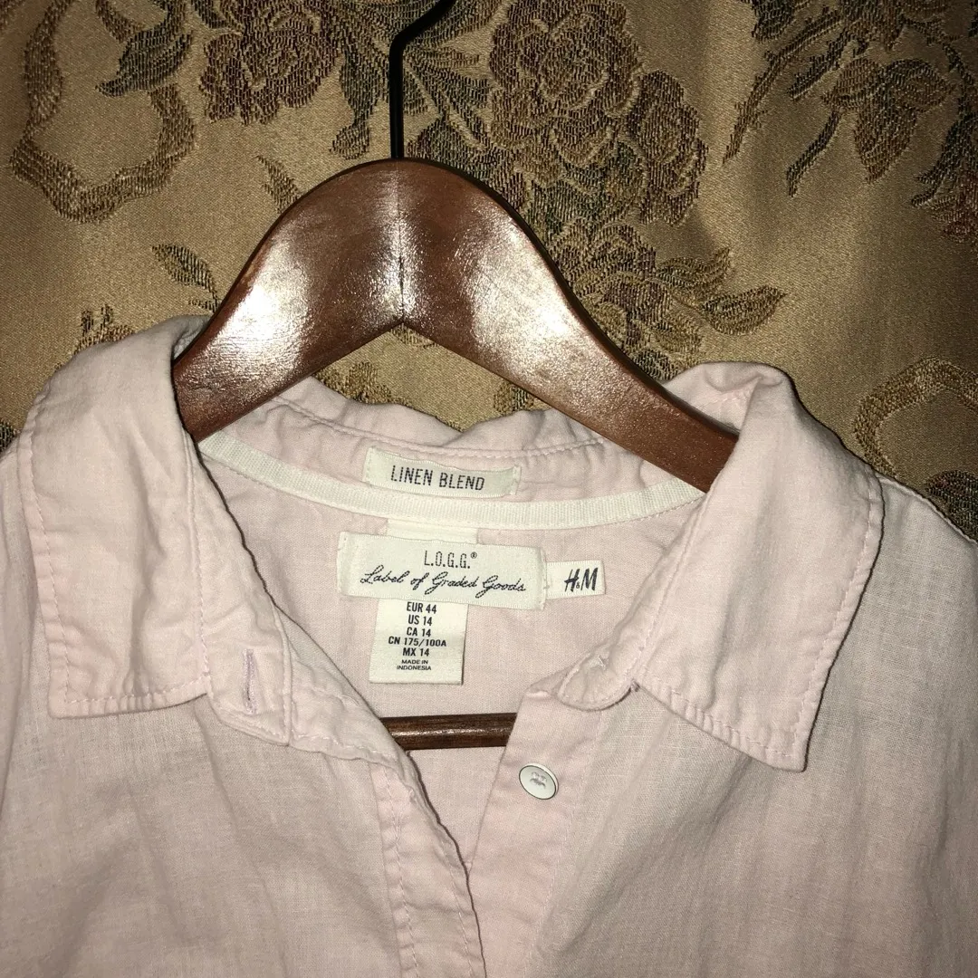 H&M XL Linen Shirt photo 3