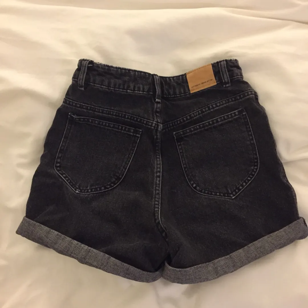 Zara High waisted Denim Shorts (fits Size 25) photo 6