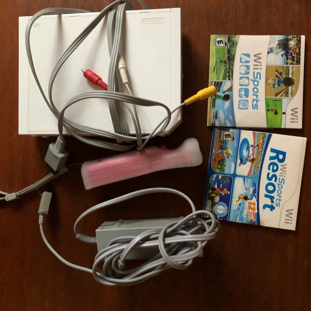 Wii w/ Controller and Games photo 1