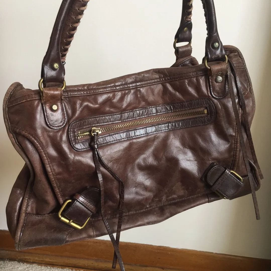 Fossil Brown Leather Purse photo 1