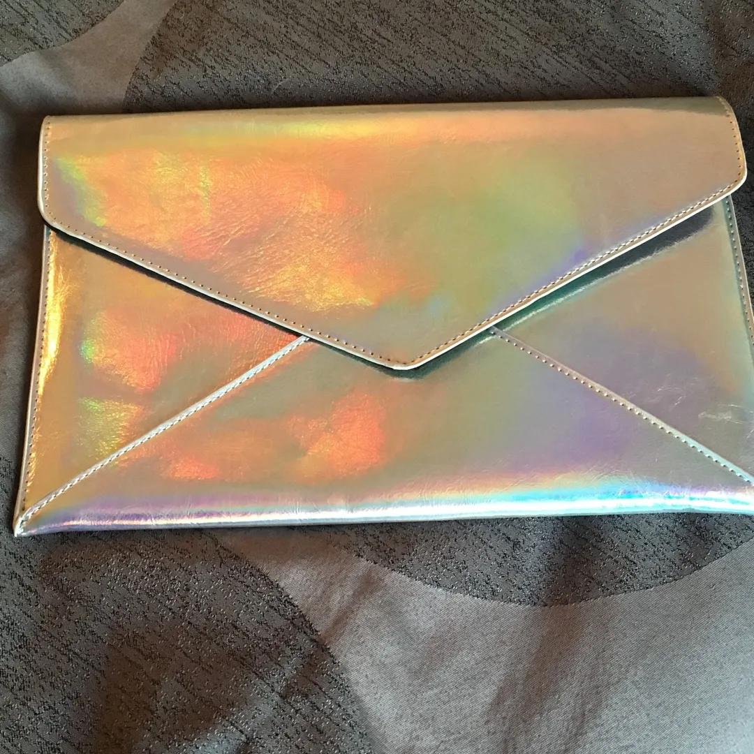 Holographic Envelope Clutch photo 1