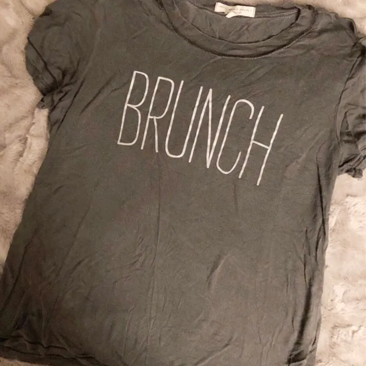 Urban Outfitters Grey “Brunch” Shirt photo 3