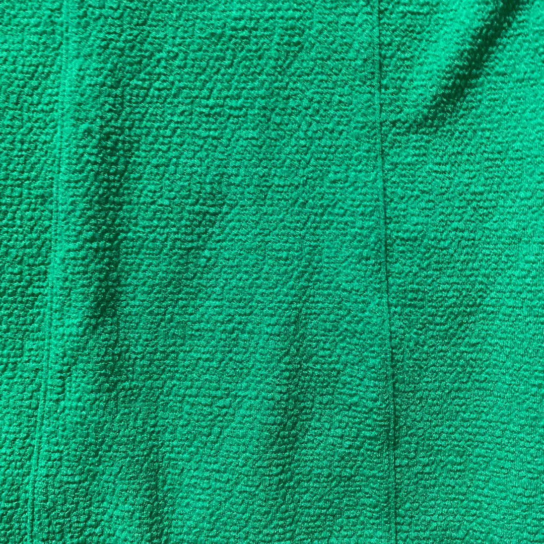 Green Textured Mini Dress photo 4