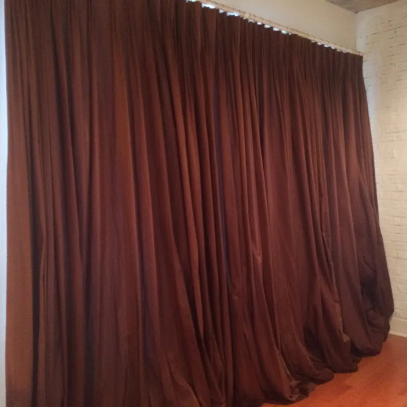 Brown Long Curtains photo 1