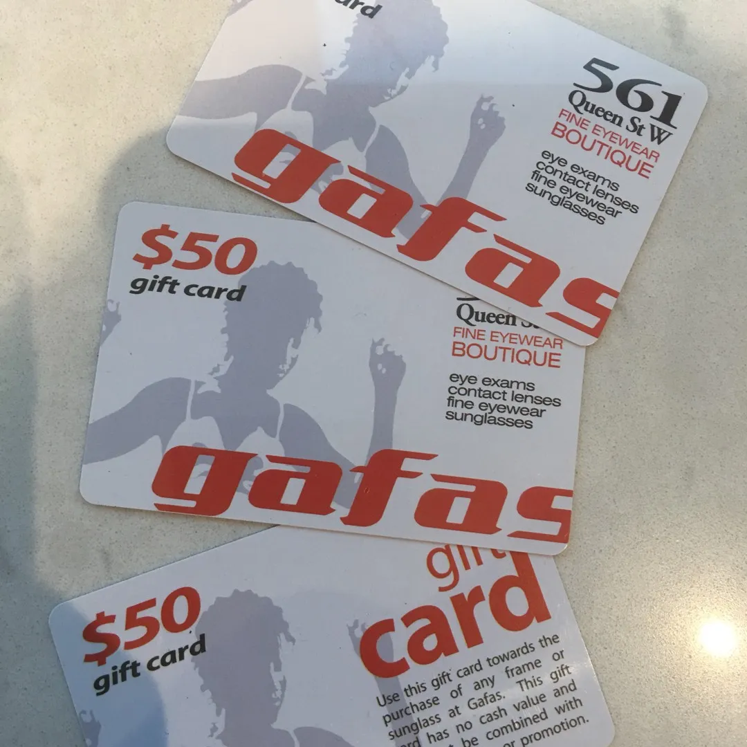 3 Giftcards To Gafas photo 1
