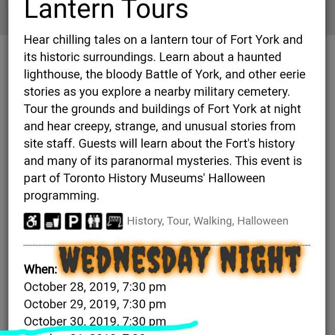 Fort York Ghost Tour Lantern Walk photo 1
