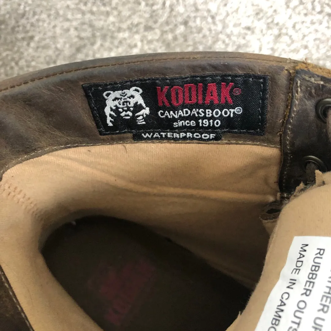 Womens Kodiak Leather Boots - 10 photo 6