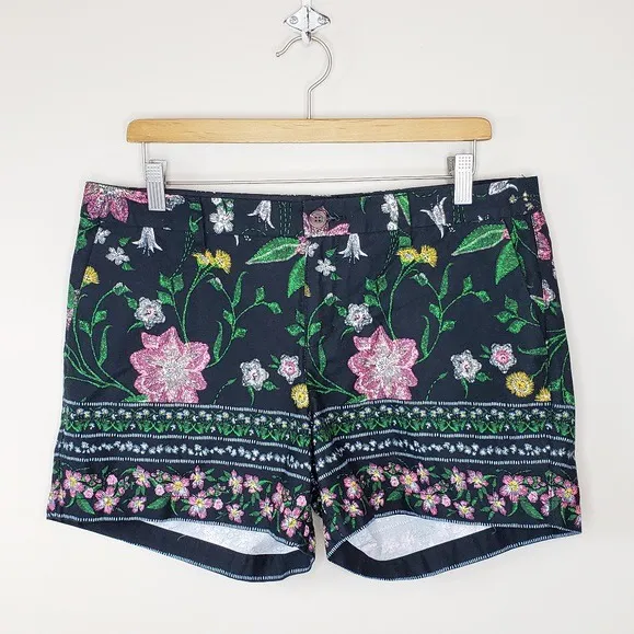 Old Navy Floral Shorts Size 8 photo 1
