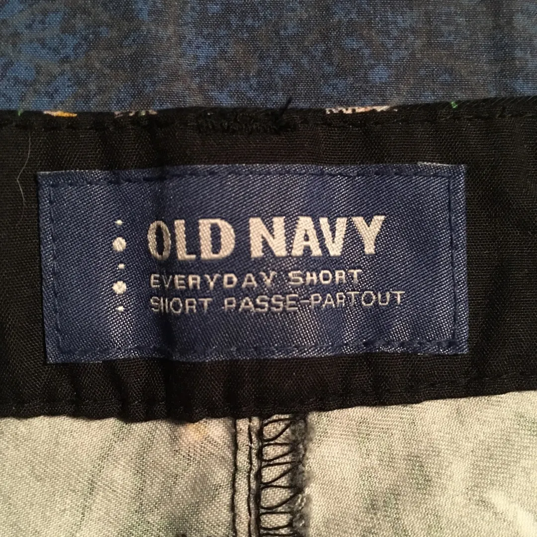 Old Navy Floral Shorts Size 8 photo 5
