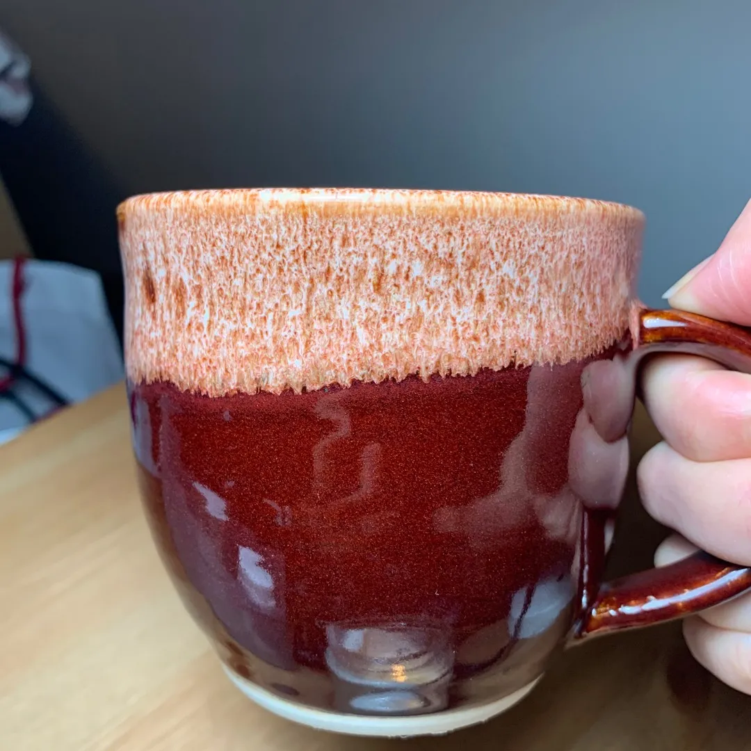 Handmade Red Mug photo 3