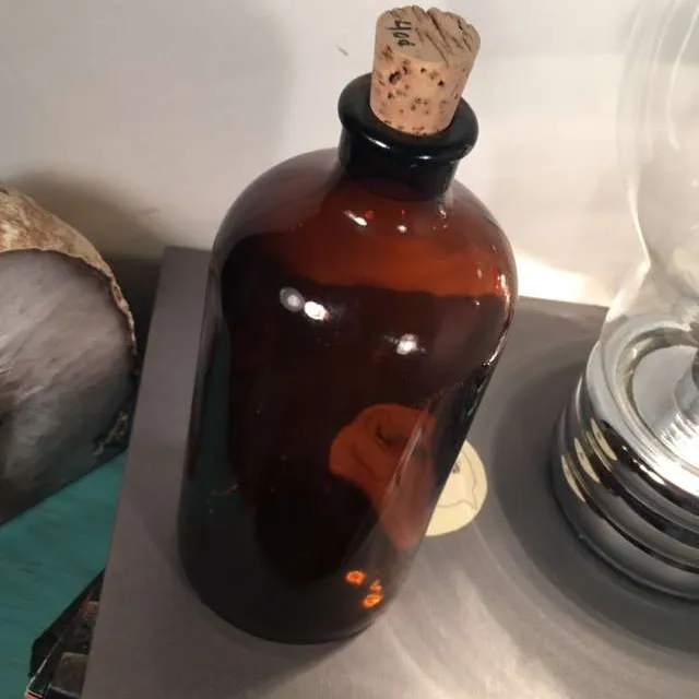 Vintage Brown Glass Medicine Bottle photo 1