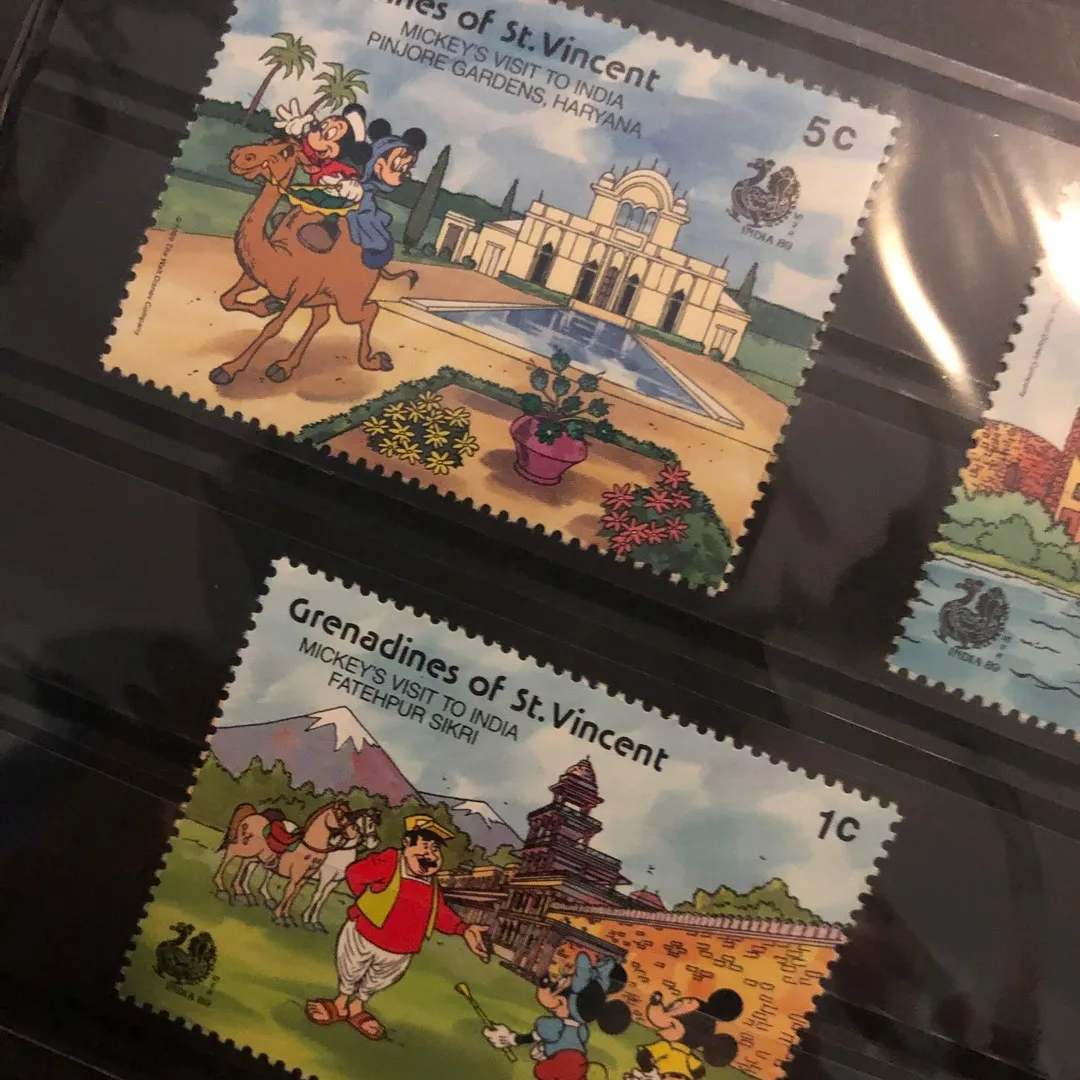 Mickey’s Visit To India Postage Stamps photo 1
