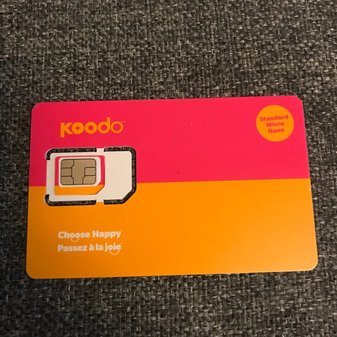 Koodo Micro Sim Card photo 1