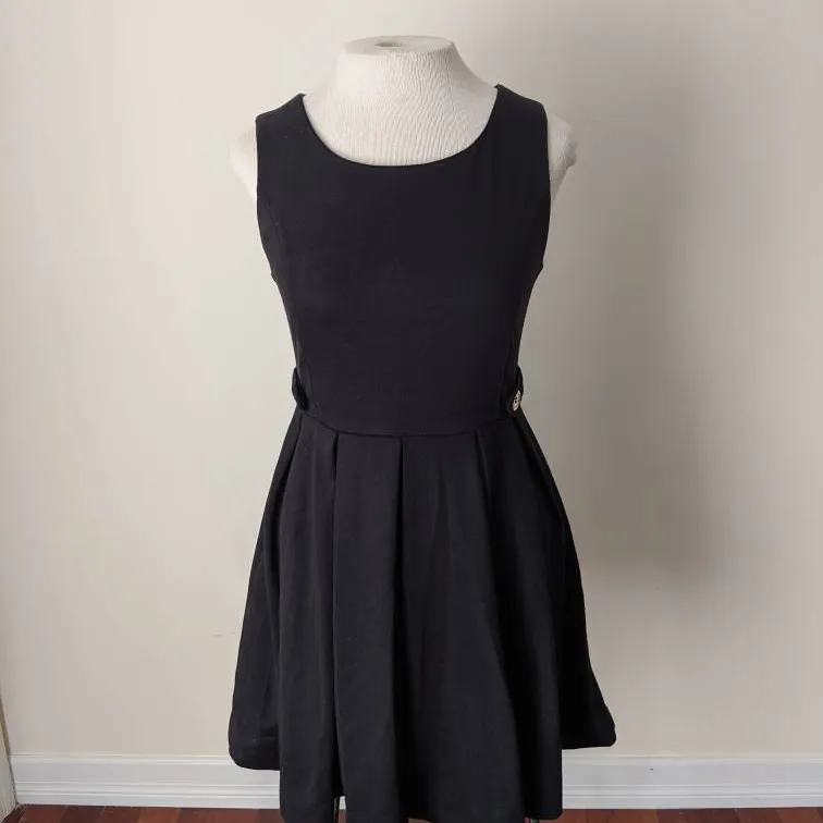 New H&M Black Button Dress photo 3