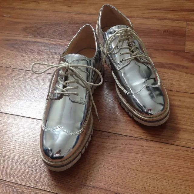 Shiny Silver Shoes photo 1