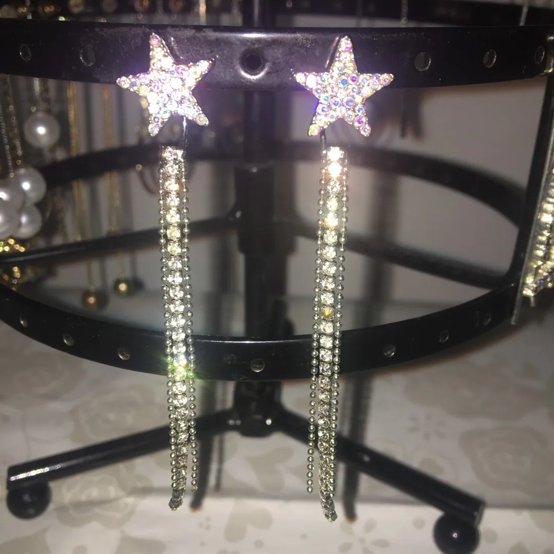 Sterling Silver Star Earrings photo 3