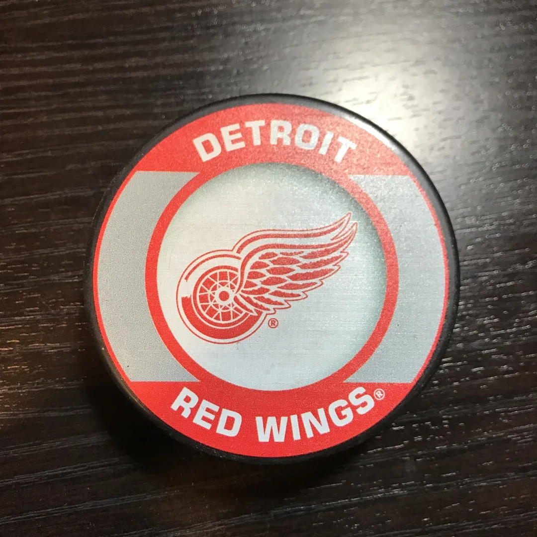 Detroit Red Wings puck photo 1