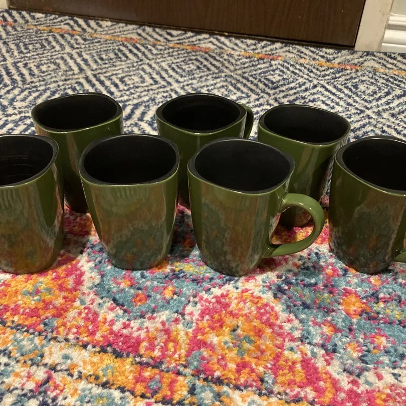 7 Stoneware Mugs photo 1