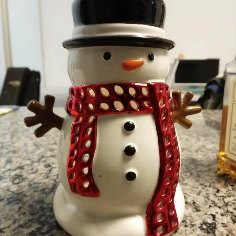 Snowman Small Candle Holder (bath & Body Works) photo 1