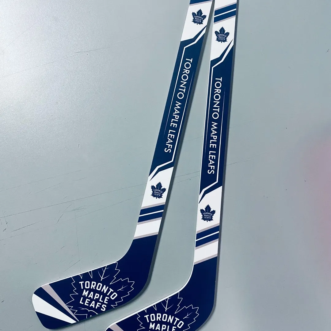 Mini Toronto Maple Leafs Hockey Sticks photo 1