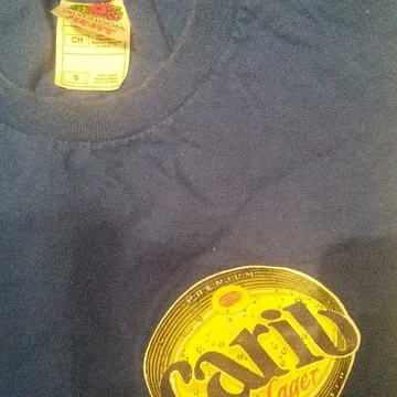 Small Blue Carib beer Tshirt photo 1