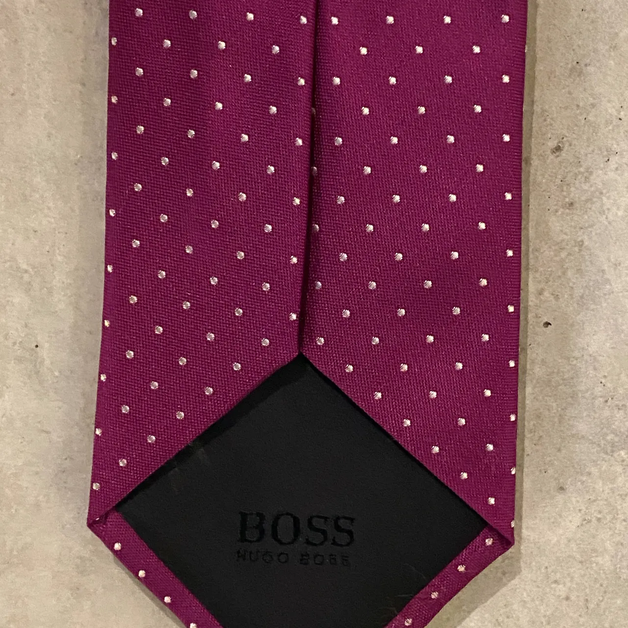 purple Hugo boss tie photo 4
