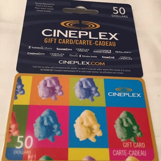 Cineplex $50 GC photo 1