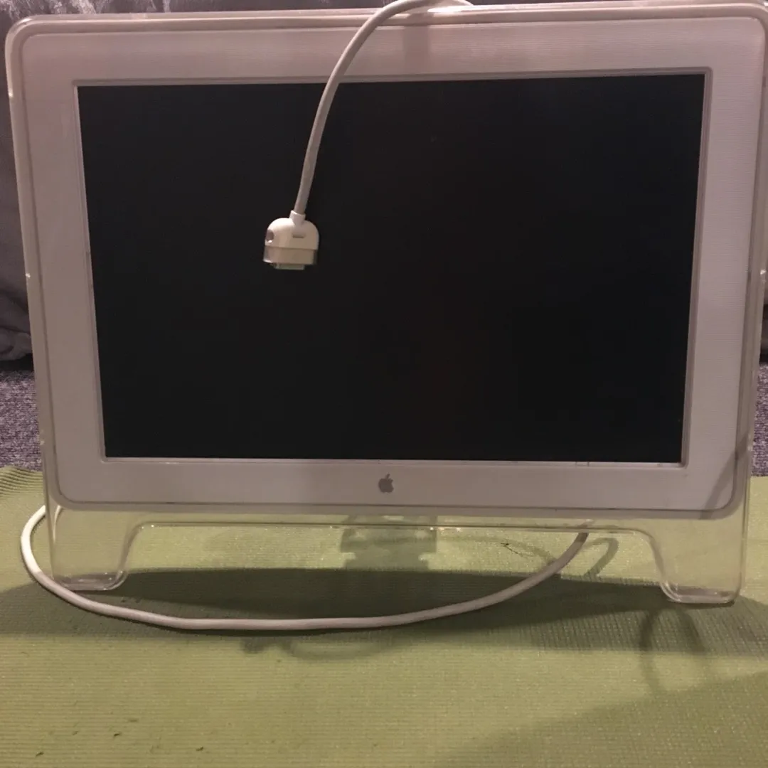 Two Old Apple Cinema Display Monitors photo 3