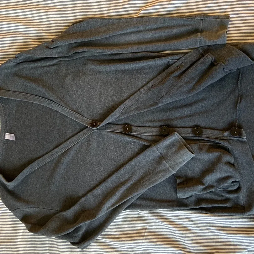 gray american apparel cardigan size m/l photo 1