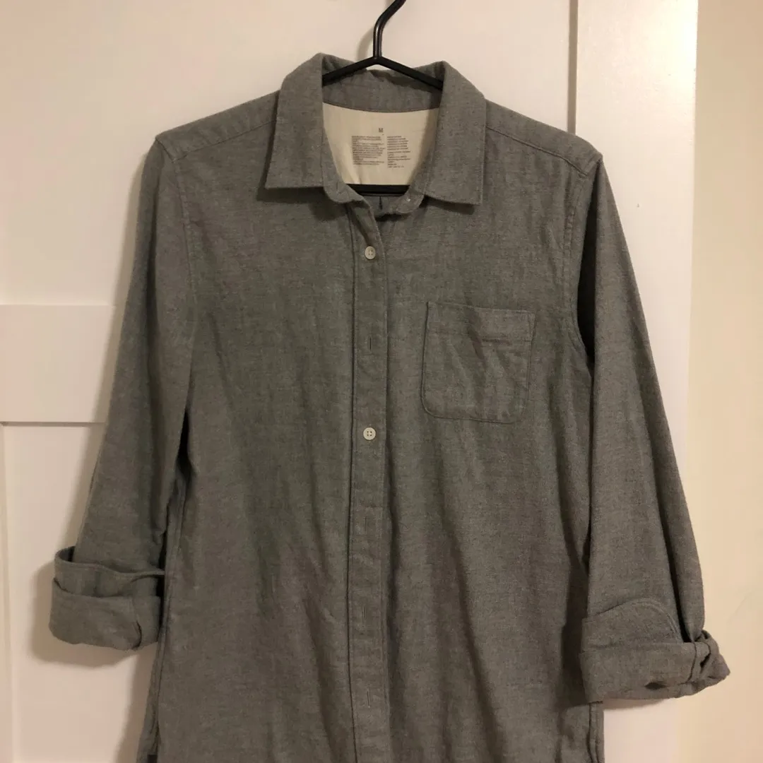 Muji Flannel Shirt (size M) photo 1