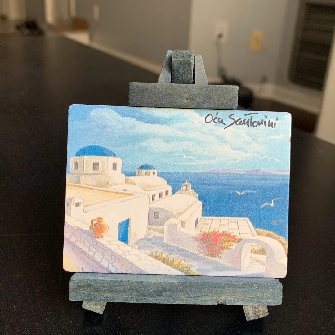Small Painting Of Santorini photo 1