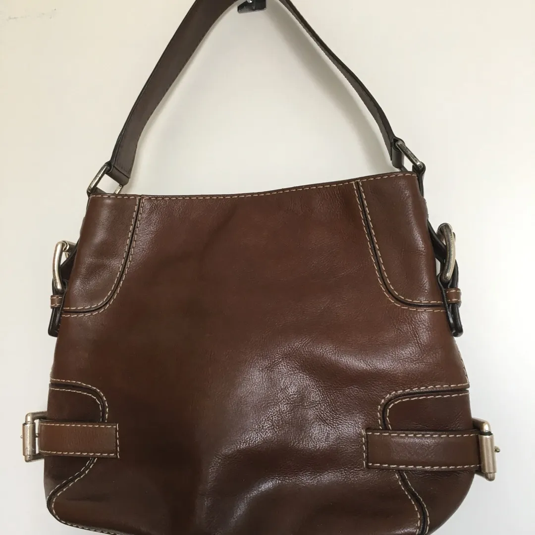 Brown Leather Michael Kors Medium Shoulder Bag photo 3