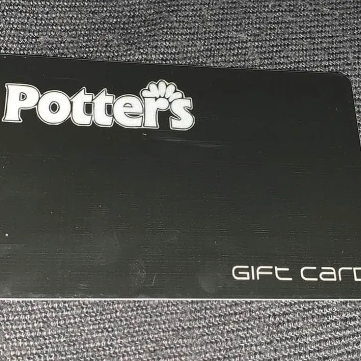 Potters Christmas shop gift card $100 photo 1