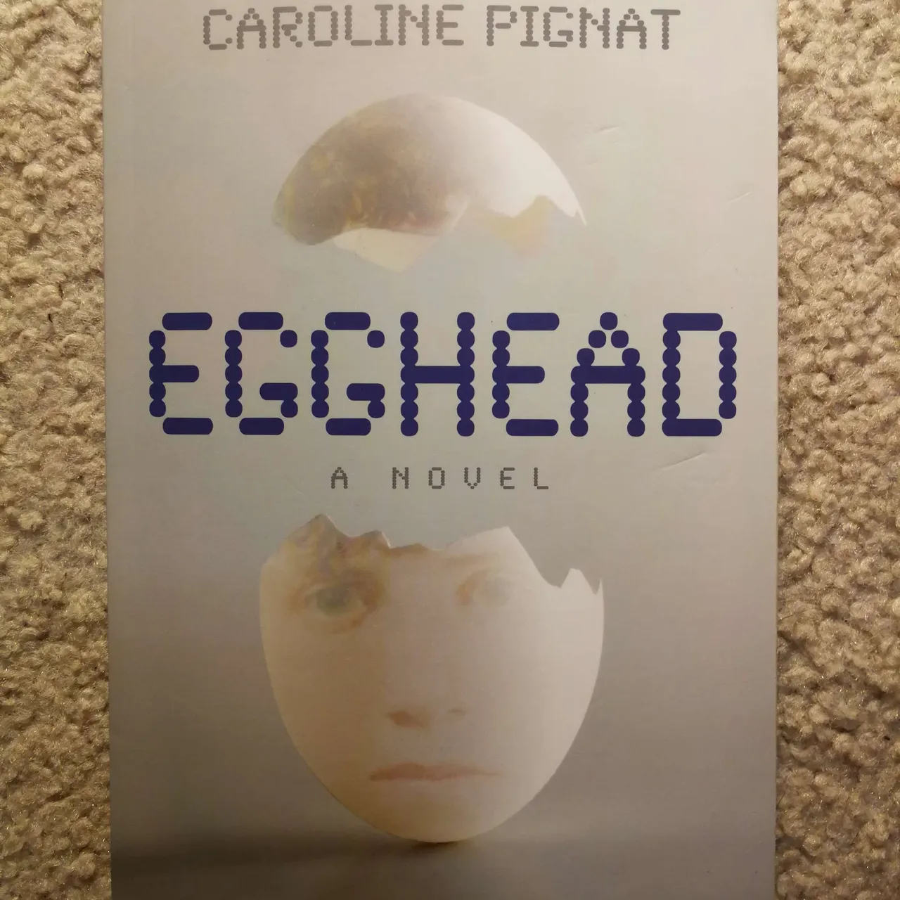 Egghead a Novel, book by Caroline Pignat photo 1