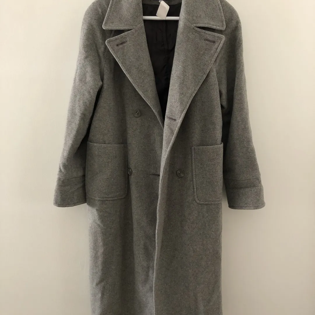 Grey Wool Coat photo 1