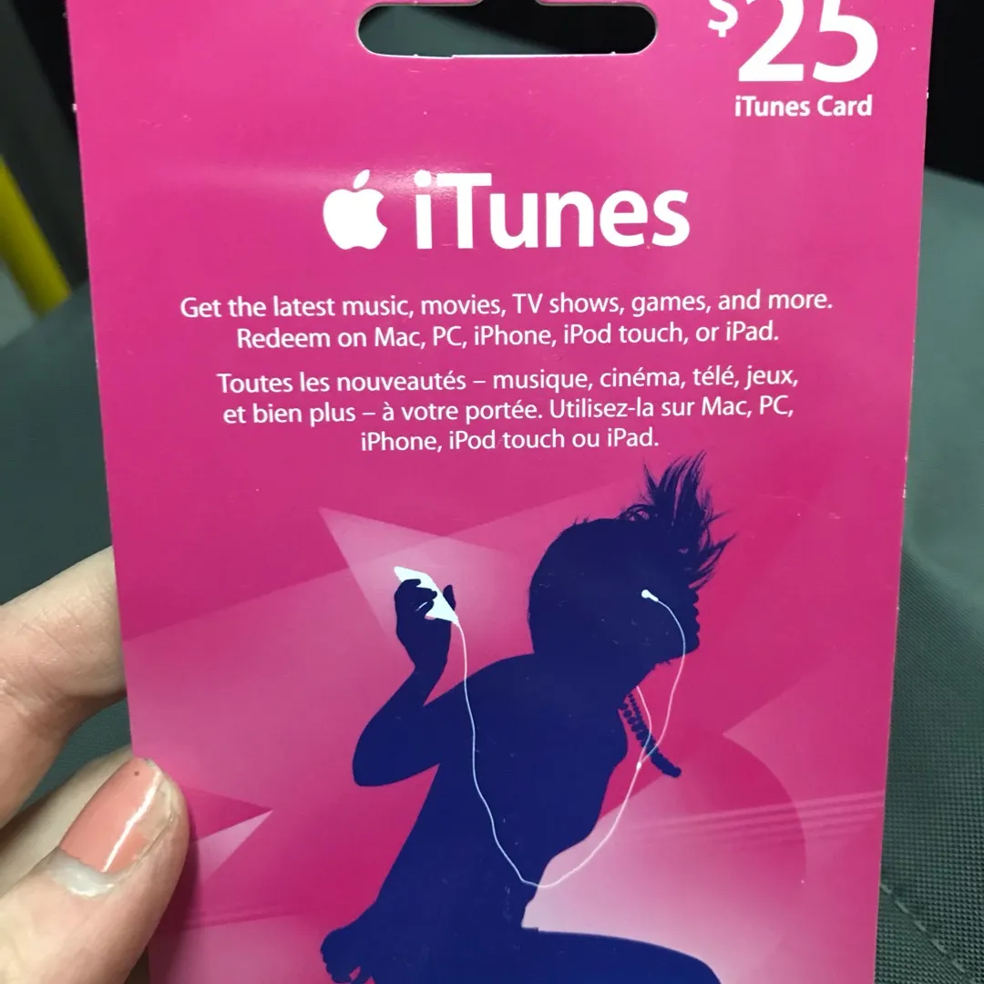$25 iTunes Gift card photo 1