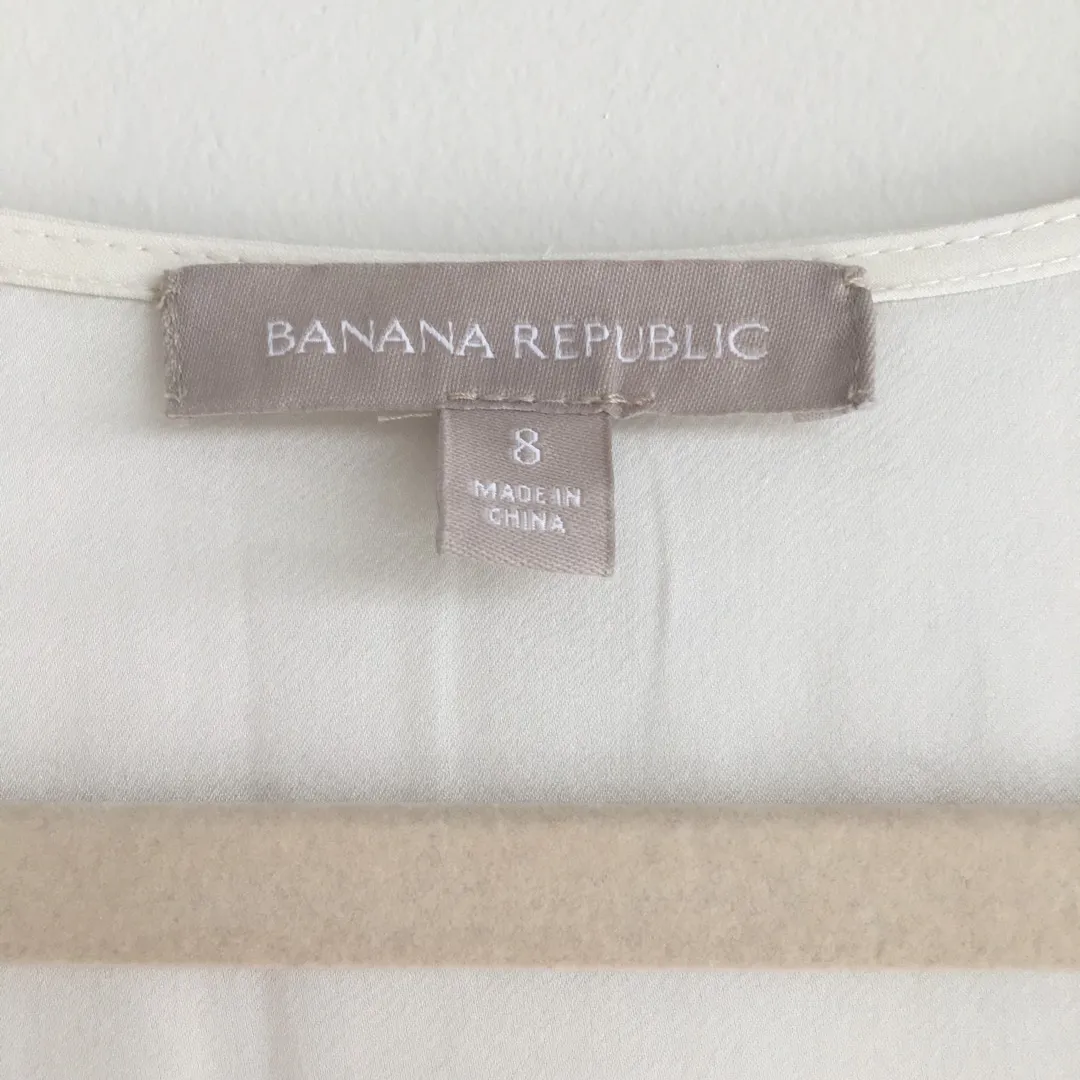 Banana Republic Formal Black And Cream Dress Size 6 photo 4
