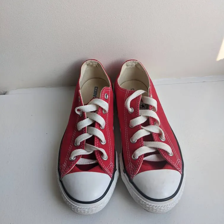 New Red Converse All Stars photo 3