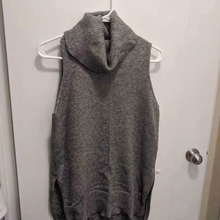 Mendocino Gray Cowl Neck Sweater - Size Small photo 1