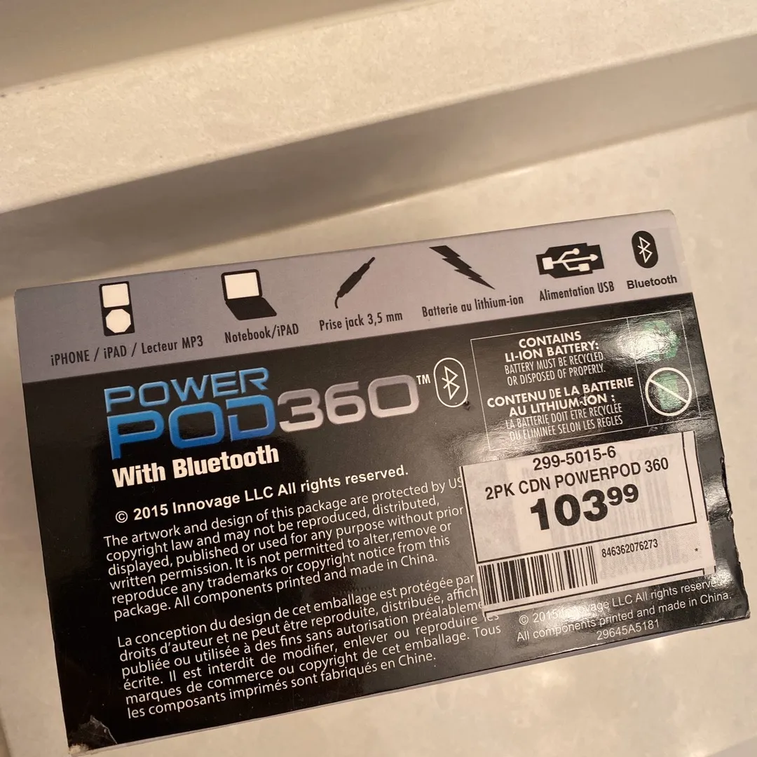 Power Pod 360 Bluetooth Vibration Speaker In Box photo 3