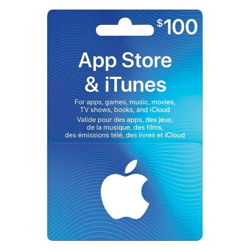 $100 iTunes and App Store gift card photo 1