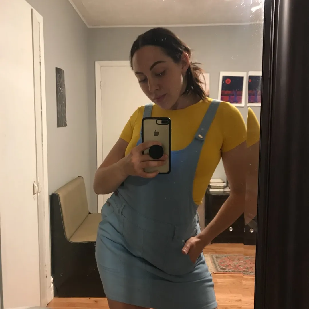 Urban Outfitters Blue Overall Dress w/ Pockets 😍 photo 4
