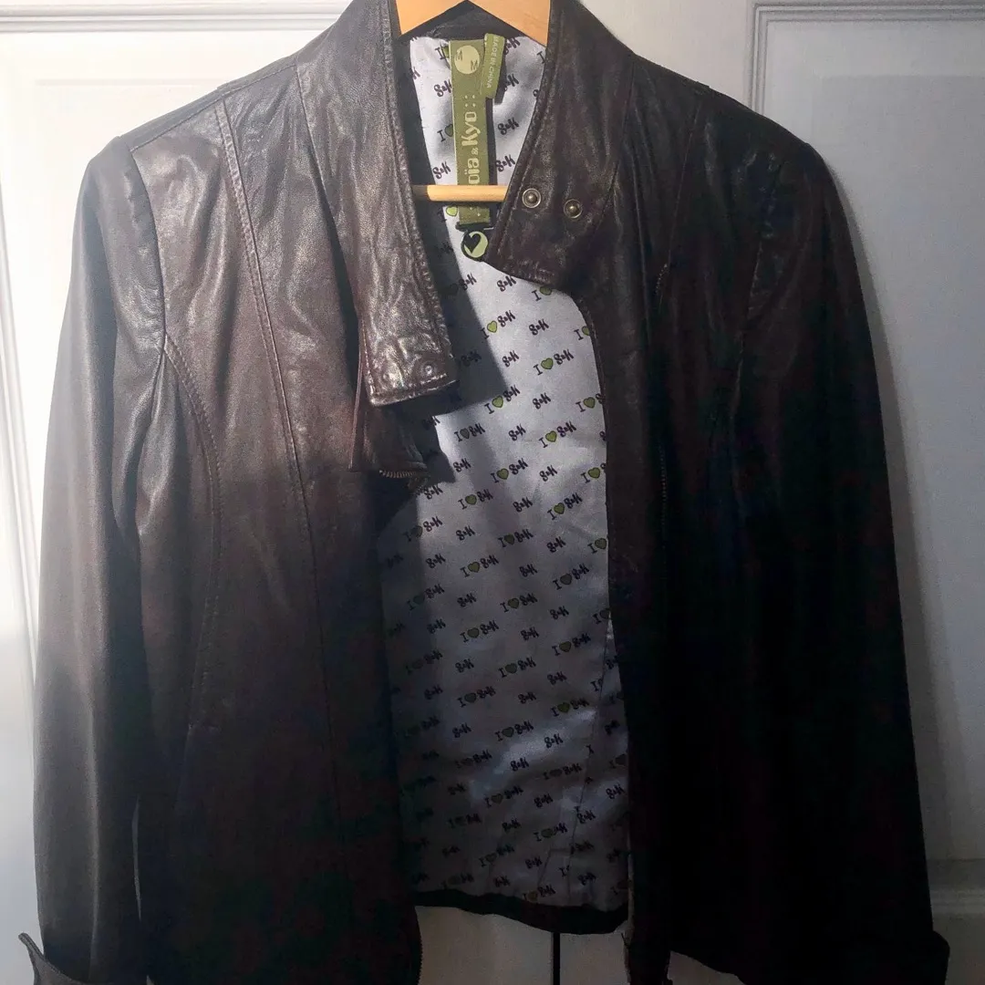Leather Jacket Size M photo 4