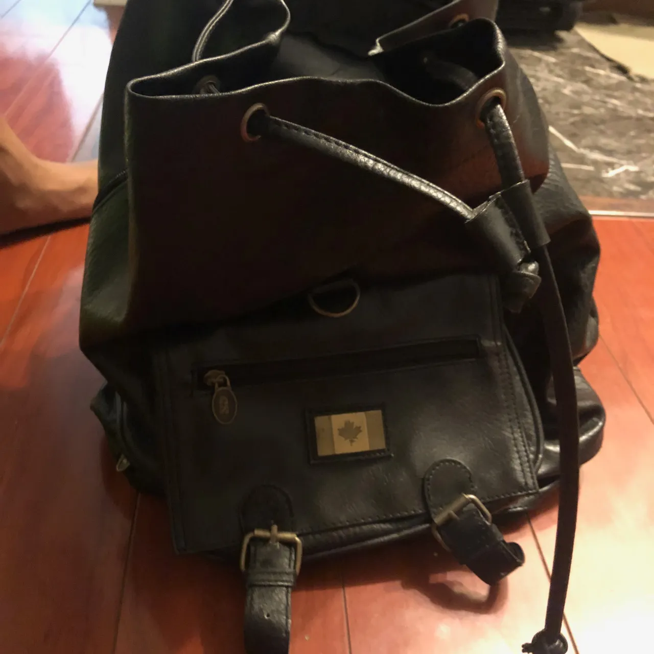 Leather Canada backpack photo 3