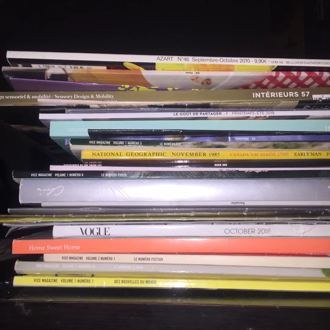 Stack Of Magazines For Collage Art photo 1